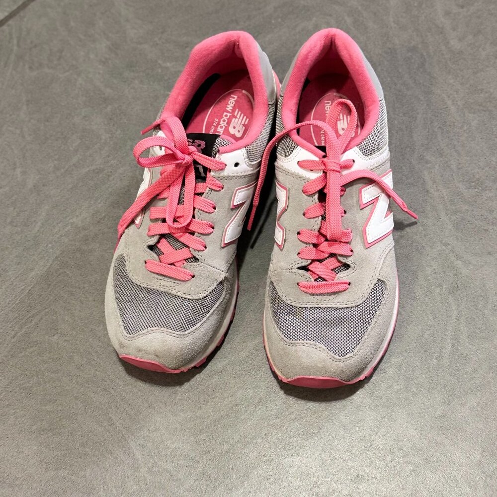 New Balance Pink and Gray Athletic Shoes